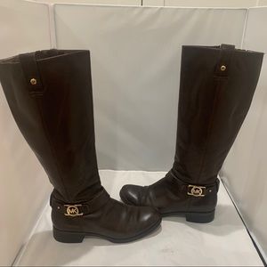 Michael Kors Tall Riding Boots in Brown